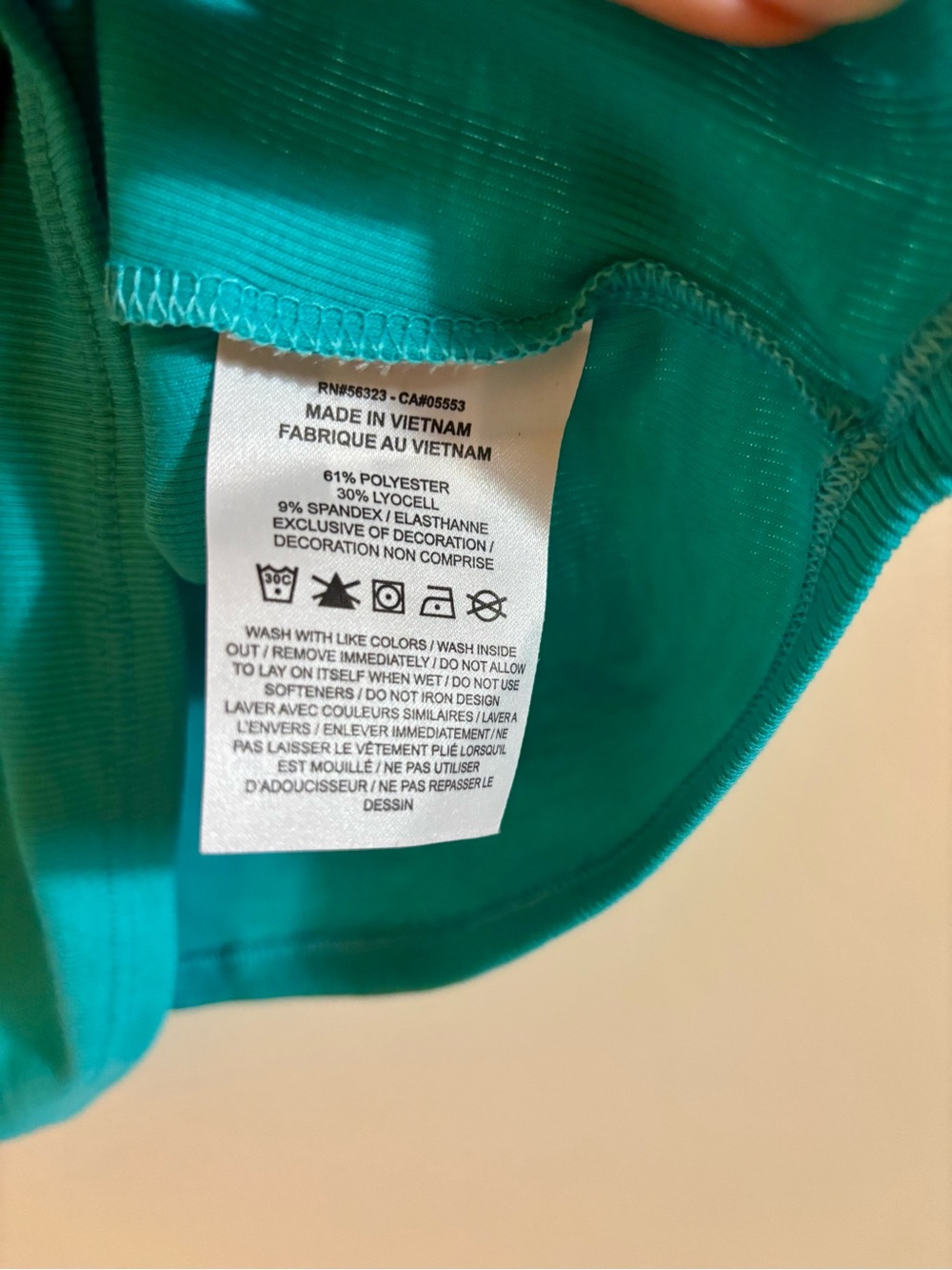 Nike Women's Teal Cropped Ribbed Active Chill Knit Tank Top NWT Large - Picture 4 of 7